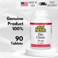 Natural Factors Zinc Citrate 50mg - 90Tablets