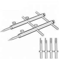 Camera lens repair disassembly tool three sets of heads can be replaced well-tac-toe wrench lens tool 304 stainless steel camera