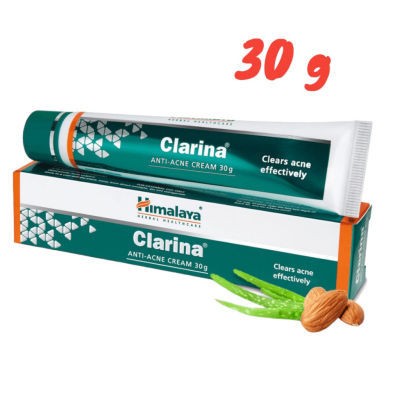 himalaya Clarina Anti Acne Cream ครีมแต้มหัวสิวอักเสบเม็ดใหญ่หัวหนอง 30 กรัม