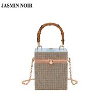 Jasmin Noir กระเป๋าถือกระเป๋าสะพายไหล่แฟชั่นสําหรับสตรีมีสายโซ่คล้อง Tote