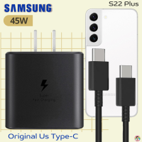 ที่ชาร์จ Samsung 45W (US) สำหรับ ซัมซุง S22 Plus และมือถือทุกรุ่น หัวชาร์จ Usb-C สายชาร์จ Type-C (5A) ยาว1ม. และ2ม. รองรับการชาร์จด่วนแบบพิเศษ Adaptive Fast Charging