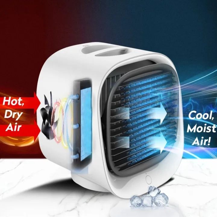เก็บล้าง-เครื่องปรับอากาศขนาดเล็กแบบพกพา-usb-air-cooler-fan-cooling-water-cooling-fan-ห้องนอนประหยัดไฟฟ้าเครื่องปรับอากาศตั้งโต๊ะขนาดเล็ก-cool-air-conditioner-fan