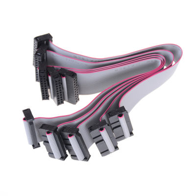 yizhuoliang 5pcs 20-PIN IDC FLAT RIBBON Data CABLE 20cm 2.54mm PITCH AVR ISP JTAG Wire