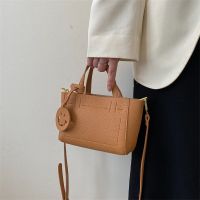 Fashion Versatile Solid Color Small Square Bag Mini Female Simple Cross-Body Vintage Portable Tote Fashionable Sweet Girl Shoulder Casual Side Backpack 【AUG】