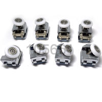 Set of 8 shower door rollers wheels pulleys runners "Rolli" 27MM