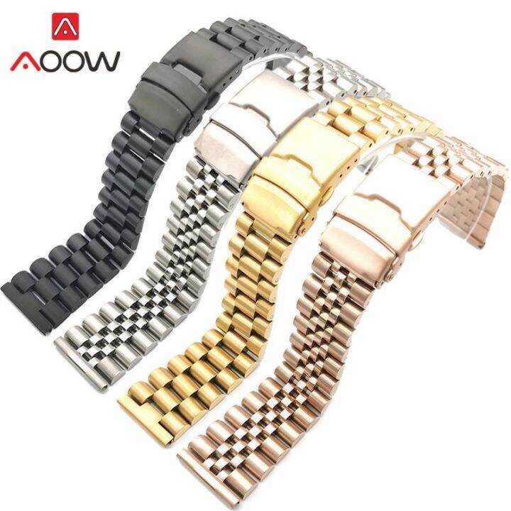 20-มม-22-มม-solid-stainless-steel-strap-buckle-buckle-men-women-quality-metal-replacement-wrist-band-watch-accessories-rose-gold