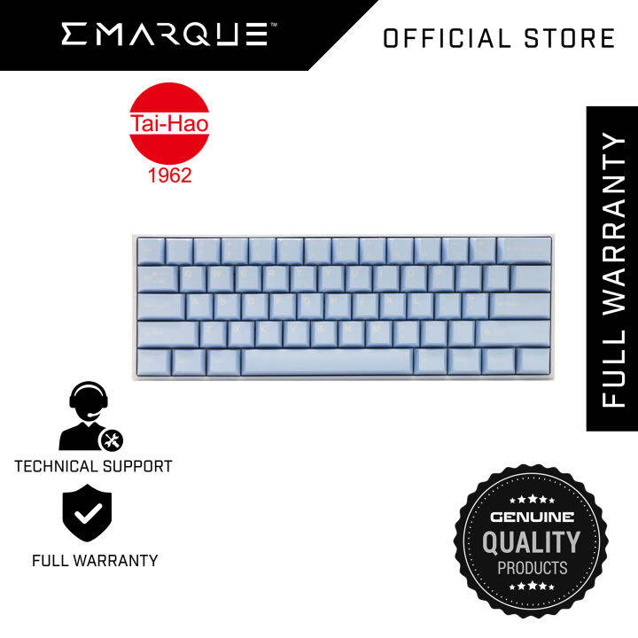 // TaiHao ABS Cubic 150 Keys Double Shot Keycaps Set Blue Glacial