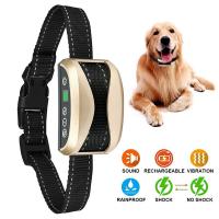 ZZOOI Electr Dog Training Collar Shock Rechargeable Waterproof Electric Dog Collar Anti Bark Adjustable 7 Sensitivity Levels Vibration