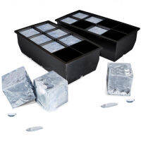 zitaotangb® Black 8 Big Cub-e Giant Jumbo Large Silicone Ice Cub-e Square Tray Mold Mould