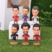 Soccer Star Figure Mini Football Player Car Ornaments Collection Doll Star Sports Action Figures Souvenirs Toys Fans Gifts