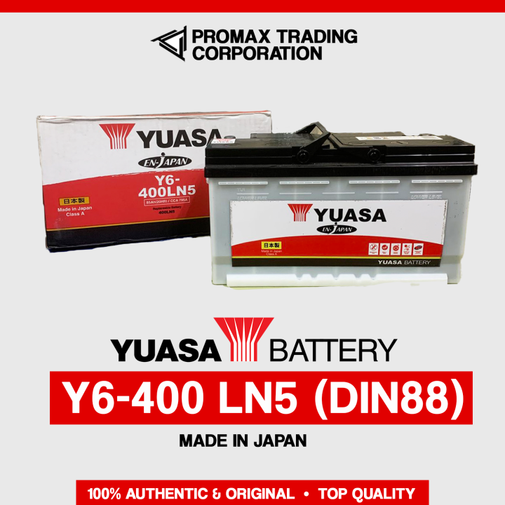 Yuasa Automotive Battery Y6-400LN5 (DIN 88) Made in Japan | Lazada PH