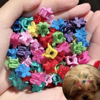 Girl Hair Accessories Cute Puppies Handmade Flowers With Clip Dog Grooming Decor