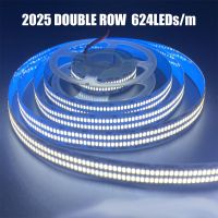 5m 2025 SMD LED Strip Light Bright Flexible Dimmable LED Tape lamp 24V 420Led/m 624Leds High Density led Neon Ribbon Rope 4000K LED Strip Lighting