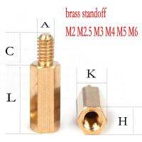 100ชิ้น M2ชิ้นส่วนทองเหลือง M2.5 M4 M5 M6ชิ้นส่วนทองเหลือง Sp แบบหกเหลี่ยมสตั๊ดเมนบอร์ดคอมพิวเตอร์คอมพิวเตอร์ PCB Sp