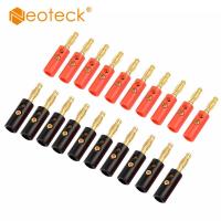 20 Pcs 4mm สีดำสีแดงขั้วต่อเคลือบทองเหลืองลำโพงวิทยุปลั๊ก CONNECTOR