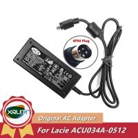 ? Genuine 5V/2A 12V/2A 4PIN LACIE ACU034A-0512 AC Adapter Power Charger