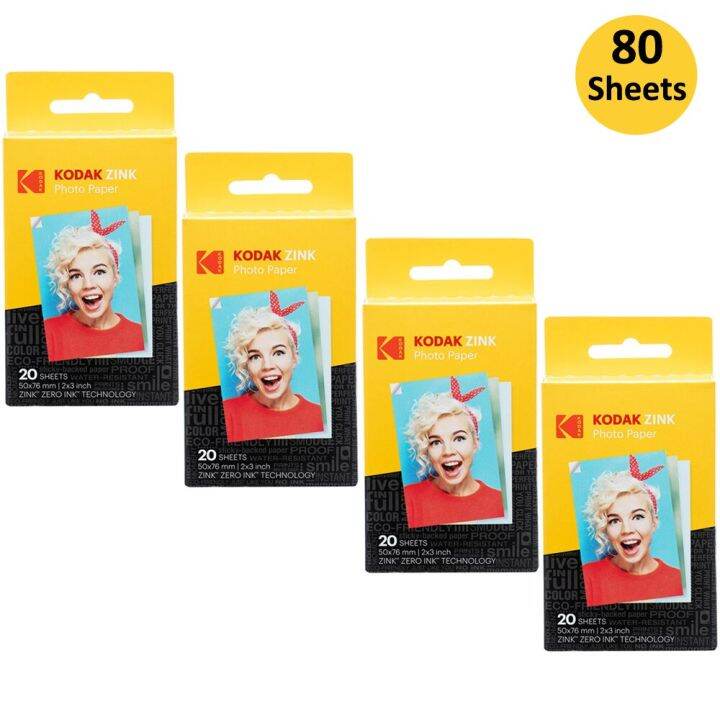 Kodak 2"x3" Premium Zink Photo Paper 20100 Sheets Compatible with