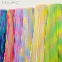 ❣ 150cmx100cm Soft Thin Rainbow Tulle Tutu Hexagon Mesh Yarn Photo Background Cloth Bridesmaid Wedding Party Decor Supplies