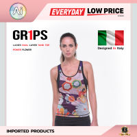 เสื้อกล้ามออกกำลังกาย เสื้อออกกำลังกาย สำหรับผู้หญิง DUAL LAYER TANK TOP POWER FLOWER Size.XL แบรนด์ GR1PS จาก Ai Retail