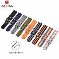 Zulu Nylon Watchband 18mm 20mm 22mm 24mm Ring Buckle for DW Canvas Strap Quick Release Replace Bracelet Watch Band Accessories