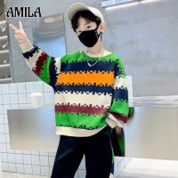 AMILA Boys เสื้อเสื้อกีฬาหล่อแขนยาวสำหรับเด็ก,หลวมและใส่สบายฤดูหนาว