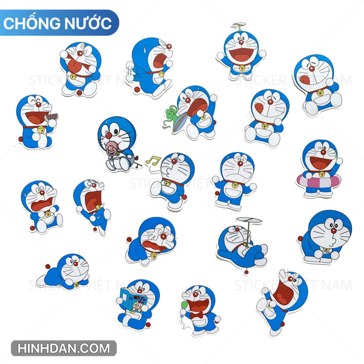 Sticker Doraemon Dễ Thương - Nếu bạn thích những hình ảnh đáng yêu của Doremon, bạn sẽ yêu thích bộ sưu tập các sticker Doremon dễ thương này. Những sticker này sẽ làm tăng tính thẩm mỹ cho bất kỳ cuộc trò chuyện nào.