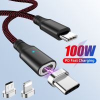 [ASLDM]∈ Magnetic PD 100W USB C ถึง Type C สาย Micro USB QC 3.0 Quick Charge 4.0 Data Cable Fast Charge สำหรับ Samsung Xiaomi สาย USB C