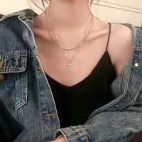 ZHUOHUA Multilayer Alloy Cross จี้สร้อยคอ Chokers สำหรับสตรีแฟชั่น Party เครื่องประดับ