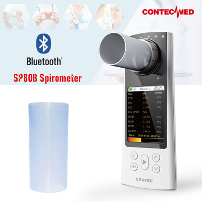 CONTECMED SP80B Bluetooth Spirometer แบบใช้มือถือฟังก์ชั่นปอด Spirometry FVC + ซอฟต์แวร์แบบชาร์จไฟได้