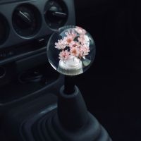 【hot】►♕  Car Manual Shifter Shift Knob Stick Transparent red pink purple yellow green