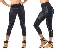 Zumba 2020 Panel Crop Leggings (กางเกงเลคกิ้งออกกำลังกายซุมบ้าและโยคะ)