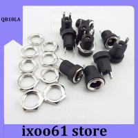 ixoo61 store DC022B 5.5*2.1mm DC Power Jack Supply Socket Connector DC Female Terminal 2 pin Panel Mount Plug Adapter 5.5*2.1