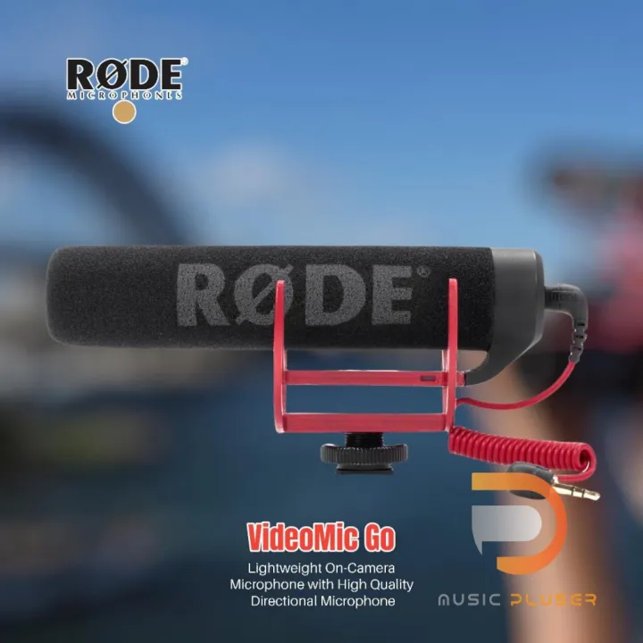 Rode VideoMic Go ไมโครโฟนติดกล้อง High quality directional microphone ไม่ต้องใช้แบตเตอรี่ (No