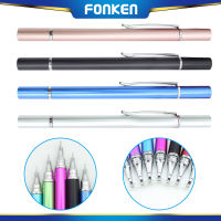 Fonken 2 In 1ปากกา Capacitive แม่เหล็กปากกาสไตลัสแท็บเล็ตหน้าจอสัมผัสปากกาตะขอถ้วยดูดปากกาสไตลัสพลาสติกสำหรับเขียนเติม