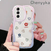 Chenyyka เคสโทรศัพท์ซิลิโคนนิ่มลายรักและดอกไม้ S20พิเศษ S21 S21 S21 FE สำหรับเคสโทรศัพท์โปร่งใส