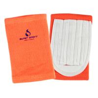 SUPER SPORT สนับเข่า มีลูกฟูก Knee Pad W/Cushion 4022 - Orange/White 1 อัน