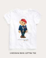 RALPH LAUREN BEAR COTTON TEE ( BABY GIRL )