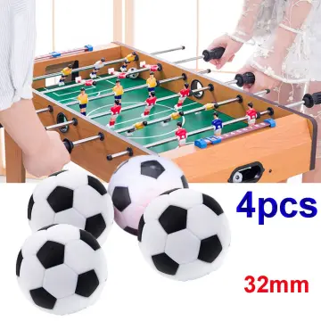 6pcs 32mm Table Soccer Foosball Fussball Football Machine Accessories  Replacements Mini Black and White Ball Kids