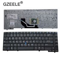 GZEELE แป้นพิมพ์แล็ปท็อปสหรัฐอเมริกาใหม่สำหรับ HP NC6400 6400กับจุดสีดำ