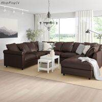 โซฟา โซฟารูปตัวยู โซฟาโมเดิร์น6ที่นั่ง 252X327 Xสูง104 ซม. SOFA U Shaped 6 Seat GROLIN Modern Kimstad dark brown 252X327 Height 104 Cm