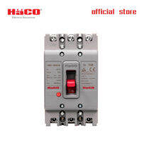 HACO MCCB เบรกเกอร์ ป้องกันไฟเกิน ป้องกันไฟฟ้ารัดวงจร รุ่น HM3-100S 100AF 25kA Mag-them