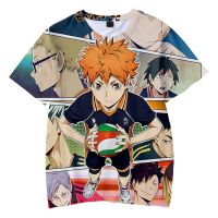 Anime Haikyu!! 3d Printed T-shirt Men/women Summer Popular Fashion Casual Short Sleeve Streetwear Harajuku Round Neck Tops