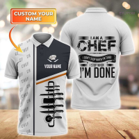 Summer 3D Polo shirt, personalized name, suitable for chef Polo shirt_  two thousand nine hundred and sixty-six fashion polo shirt