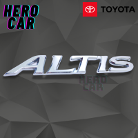 โลโก้ LOGO ALTIS ขนาด15.7cm.x2.5cm. ติดท้ายรถยนต์ TOYOTA ALTIS