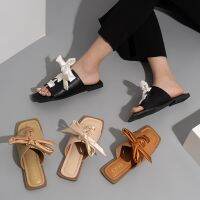 Cfxxy-85 trade large size sm fragr slippers womens sles sqre head sat bow flat sls womens shoes