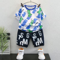 Boys Summer Suit 2023 New Western Style Childrens Clothes Boys Clothing Fashionable Baby Boy Two-Piece Suit