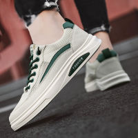 2022 Autumn Mens Shoes New Sports Wholesale Board Shoes Breathable Mesh Striped Tide Shoes Students Casual White Shoes