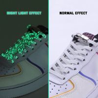 【HOT】♗┅● No Tie Shoe laces Press Lock Shoelaces without ties Flats Elastic Laces Sneakers Fluorescent Shoelace Shoes Accessories