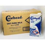 Sữa tươi tiệt trùng nguyên chất Cowhead hộp 1L