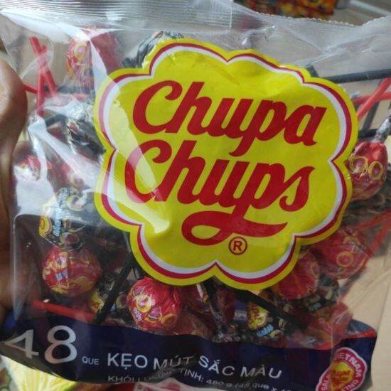 Kẹo mút hương hỗn hợp chupa chups 50 que x 10g - ảnh sản phẩm 1